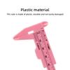 10pcs 80mm Eyebrow Measuring Ruler Pink Eyebrow Tattoo Double Scale Vernier Caliper Sliding Gauge Ruler