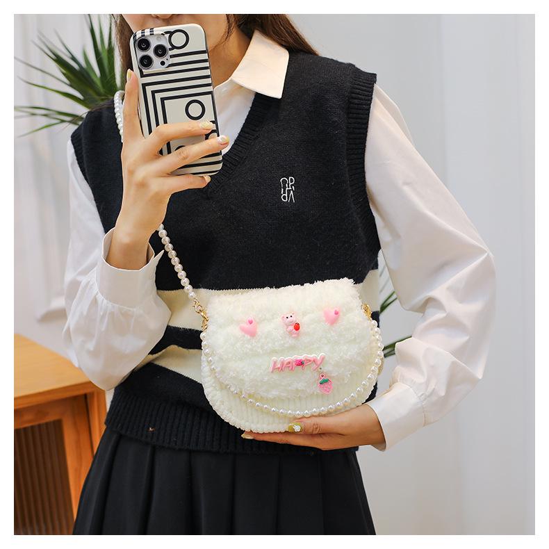 Handmade Knitted Cat & Dog Crossbody Bag DIY Kit - Plush Gift for Girlfriend