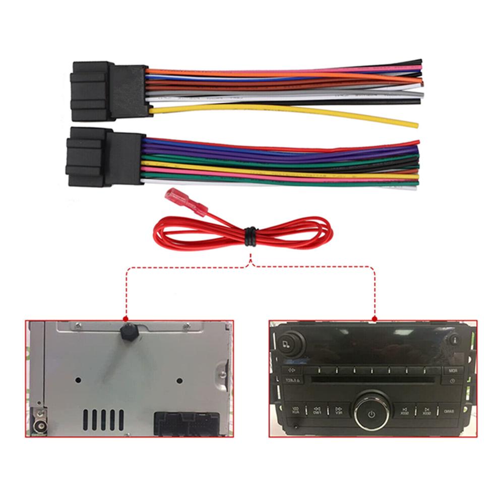 1 Set Stereo Radio Cable Wire Harness For 2007-2014 Cadillac Chevrolet Jeep GMC