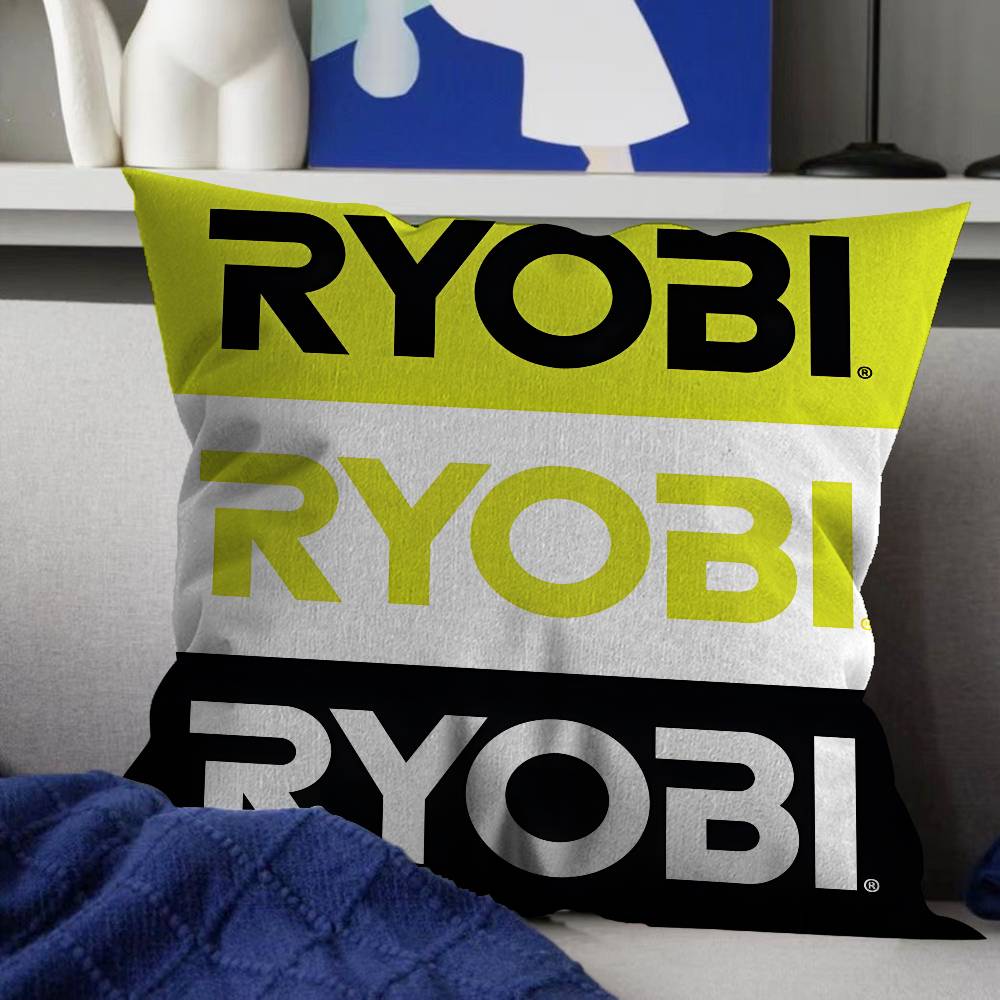 Ryobi Equipment Power Tools Brand Logo Area Rugs Cushion Cover Pillowcase Upholstery Sofa Throw Pillow Home Decor Pillowcas