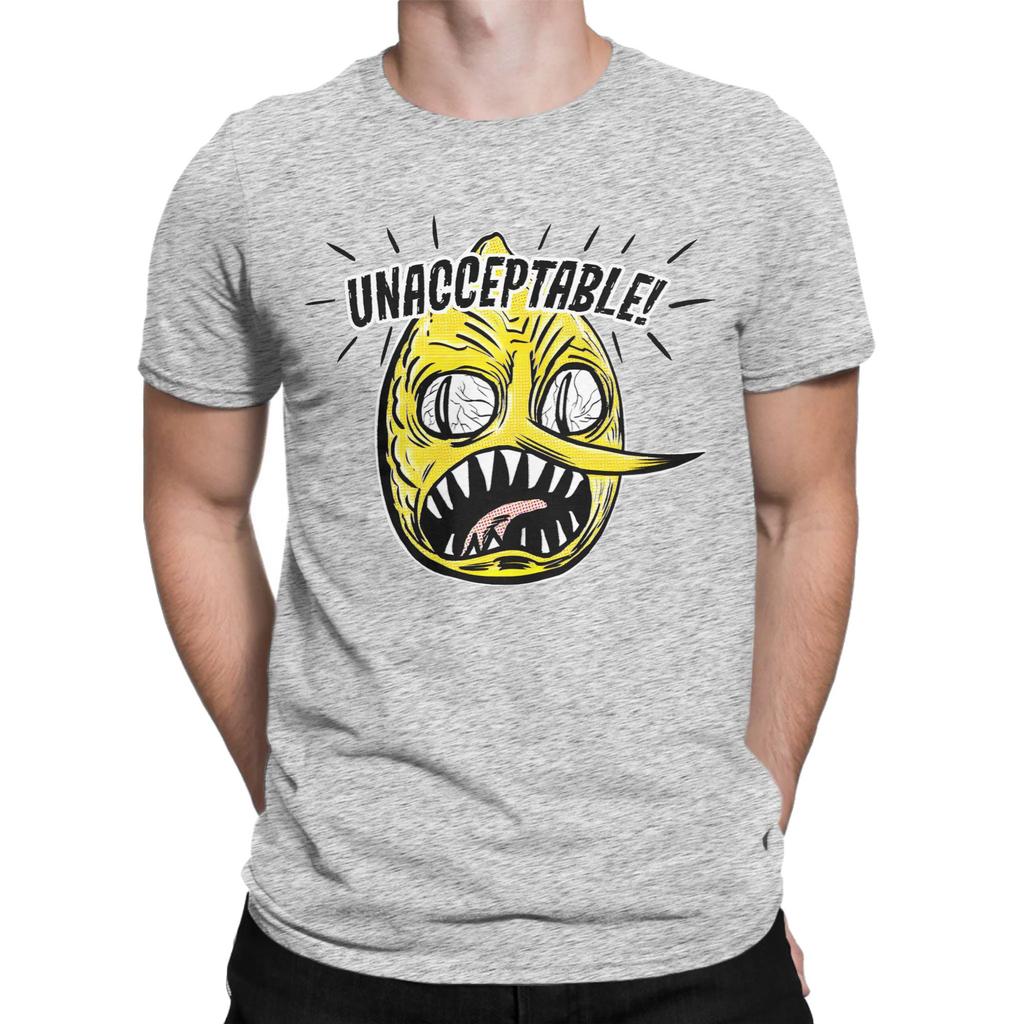Unacceptable T Shirts for Unisex Cotton Awesome TShirts Round Collar Lemongrab Tee Shirt Short Sleeve Clothes Classic