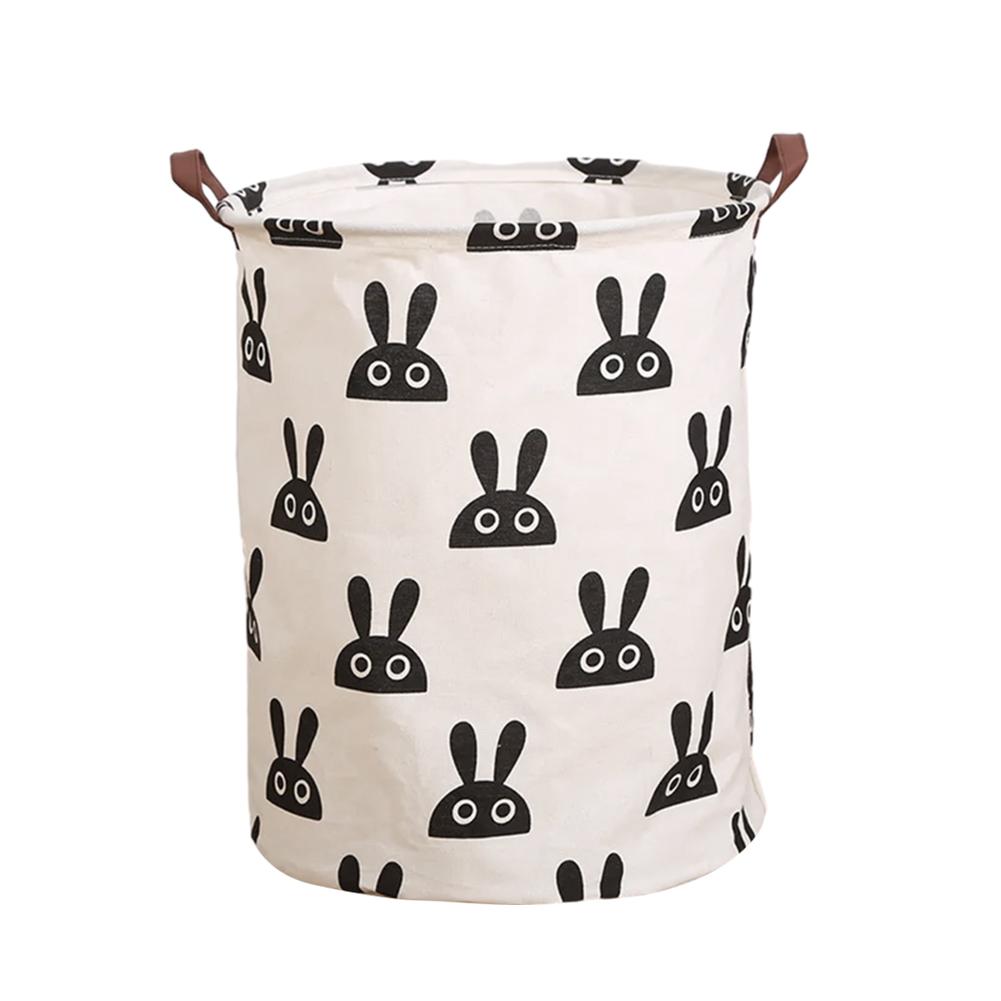 Super Large Laundry Basket With Drawstring Round Dirty Clothes Toys Folding Bucket Anti-Dust Big Storage Barrel