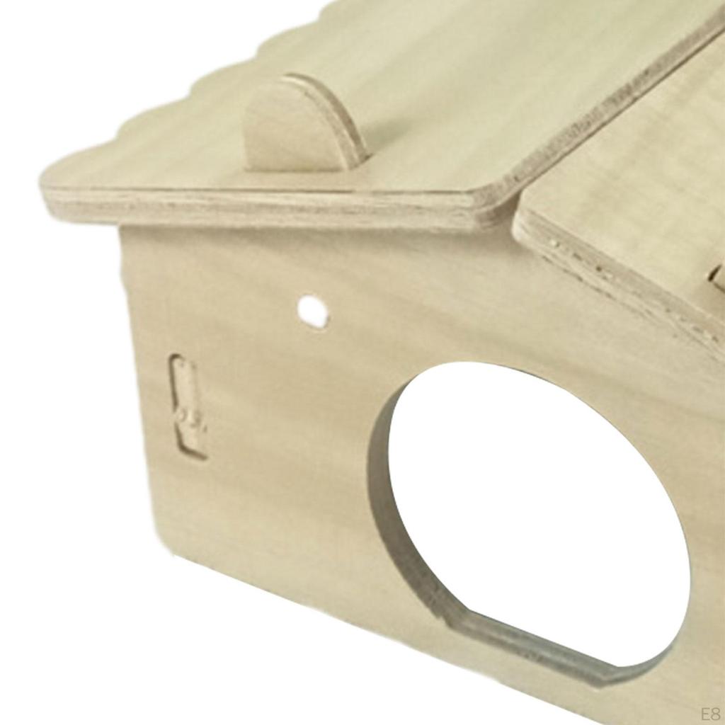 Wooden Hamster House - Perfect Hideaway for Small Pets