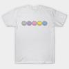 Asian Size Men Black Print T-shirt Five Funny Smiley Face Drawings No-Cut Print Cotton Tshirt