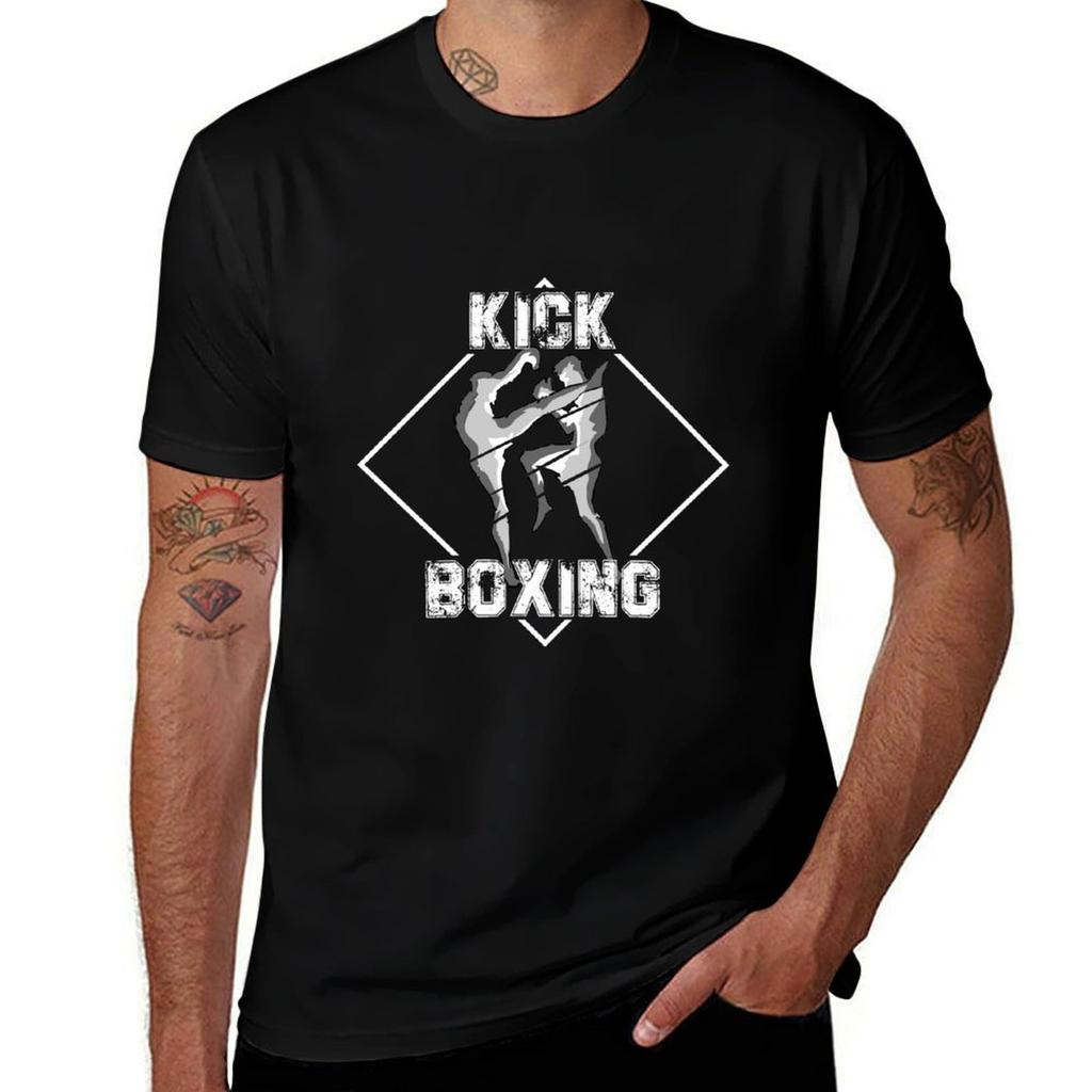 Kickboxing Tshirt Basic Casual Short Sleeve Cotton Shirt