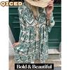 Fashion Summer Spring Long Sleeve V-Neck Casual Dresses