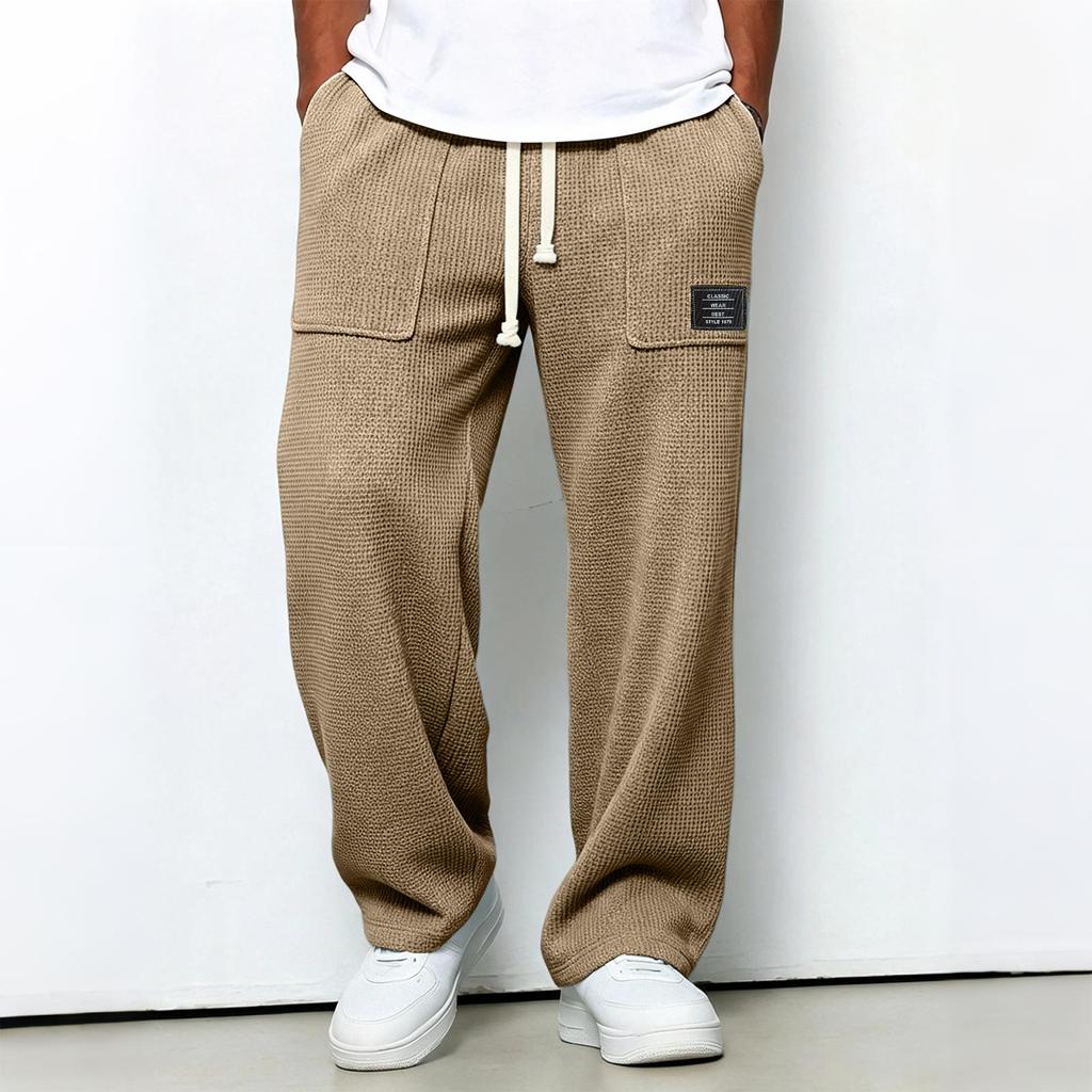 1979 Men's Knit Long Pants Trendy Casual Versatile for Everyday Wear