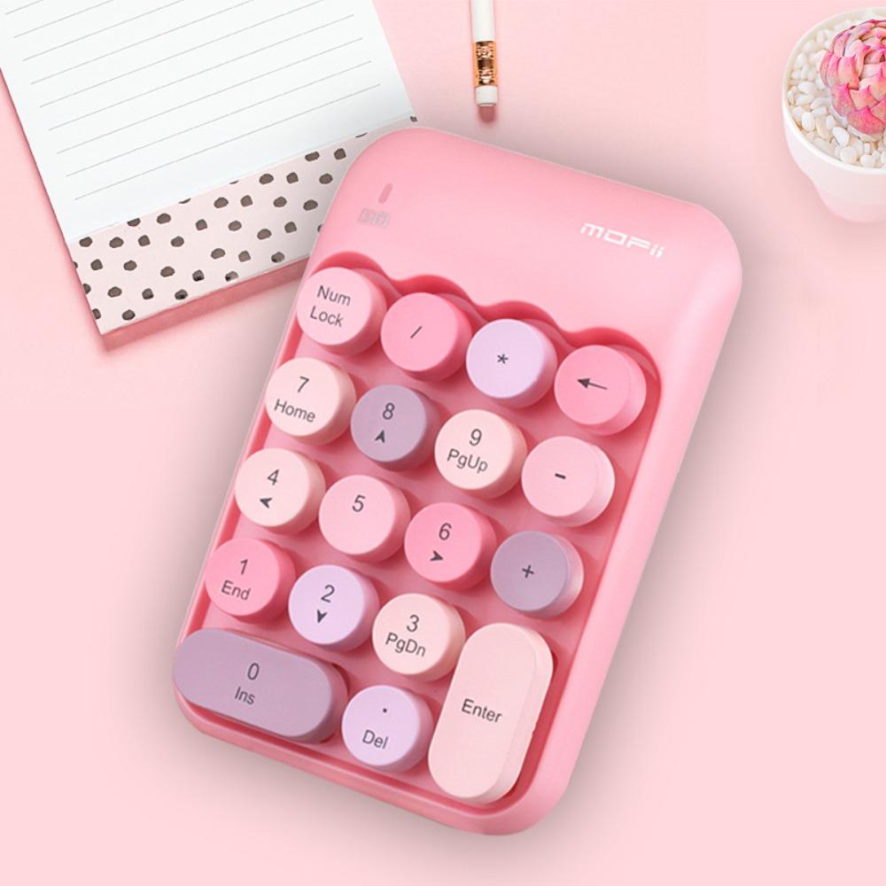Rechargeable Digital Keyboard Colorful Accounting Keyboard Mini Portable Keypad  Office