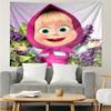 1PC Pink Flowers Sweetheart And Bear K-pop Music Group Tapestry Accessories for Bedroom,Livingroom, Dormitory Room Wall Decor Fan Birthday Gifts
