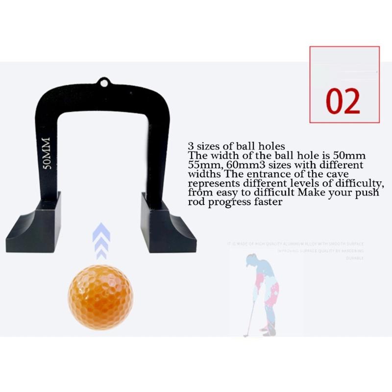 3Pcs Golf Practice Putting Gates Training Tool Golf Putting Trainer Gates with Bases Detachable Gate for Home or Office