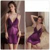 Plus Size Women’s Sheer Mesh Lace Nightgown Sexy Embroidered Cami Sleep Dress and Thong