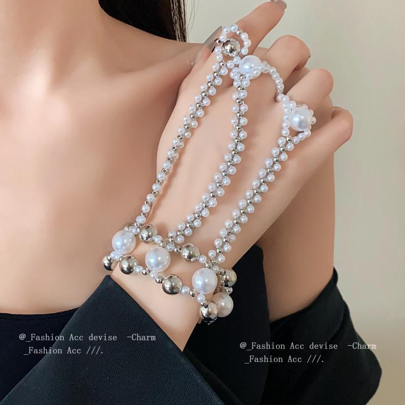 Super Fairy Geometric Pearl Bracelet – Retro Chic Temperament Jewelry for Women