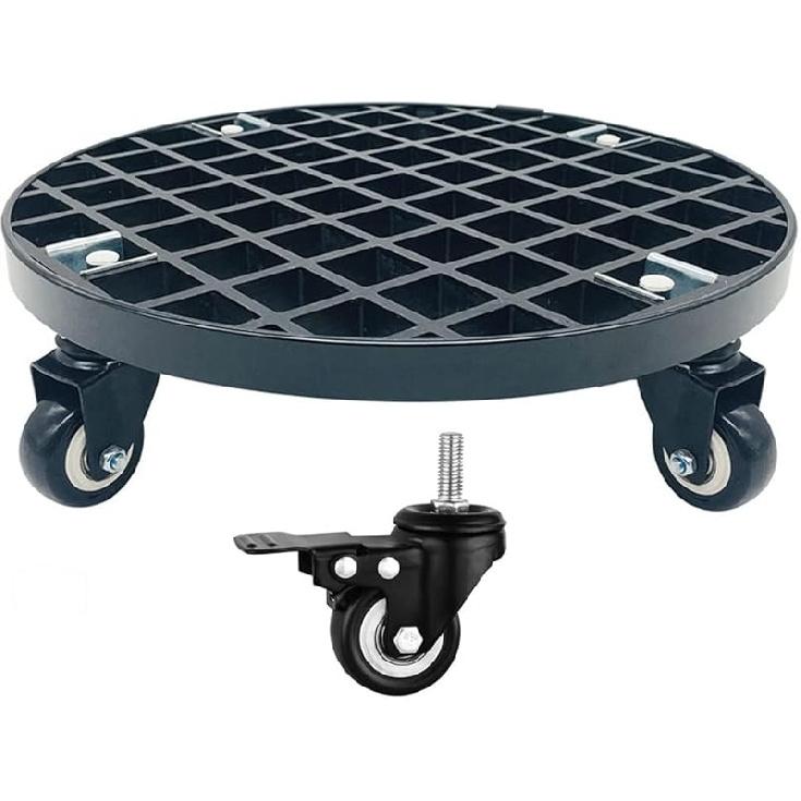 Super Heavy Duty Plant Caddy with Locking Wheels, Outdoor Rolling Plant Stands with Casters, Perfect for Moving Potted Plants, GFRP Pot Mover for 25cm 330lbs