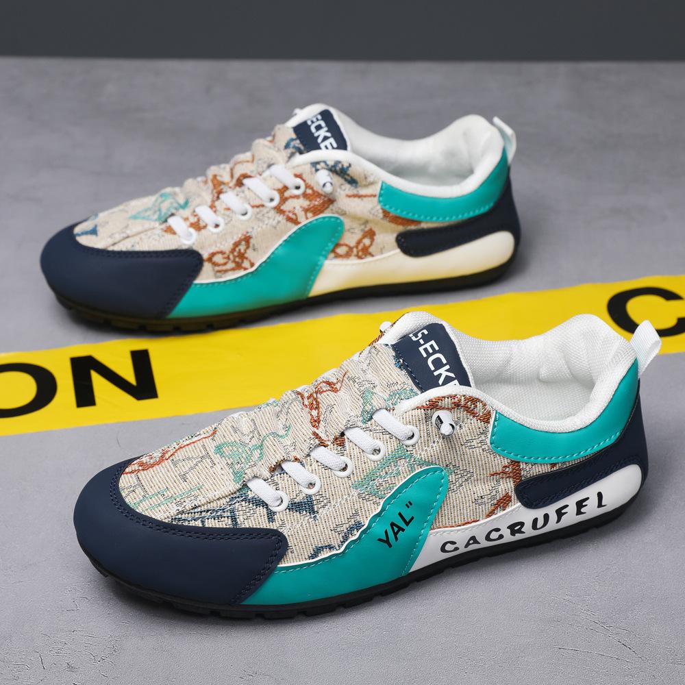Baotou Half Tray Men's Shoes 2025 New Breathable Heel-free Forrest Gump Shoes Outdoor One-pedal Lazy Shoes Men