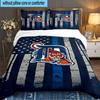 Detroit Tigers Emblem 3pcs Bedding Set,Including 1pc Duvet Cover And 2pcs Pillowcases Perfect Gift for Christmas,Ideal for Bedroom, Dormitory