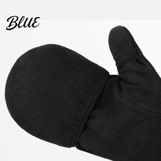 Flip Gloves 1 Top Mittens Delicate Fleece Good Fluffy Pair Warm Covered Winter for Photographing