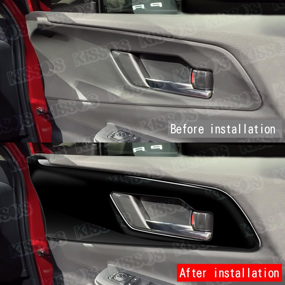 Prius 60 Series Inner Door Handle Panel Interior Panel Interior Parts Custom Garnish Exclusive Design External Product (Black)