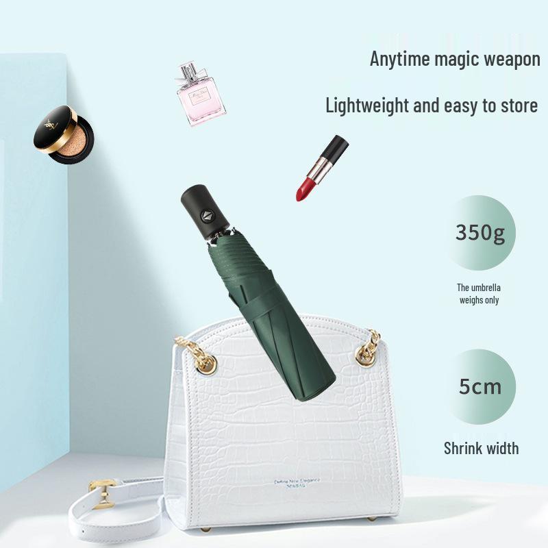 Luxury Fully Automatic Folding Umbrella for Women & Men - Sunshade, Sunscreen, and Business Advertising Parasol.