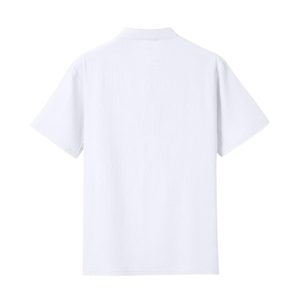 Summer Men With Lapel Short-sleeved T-shirt Men