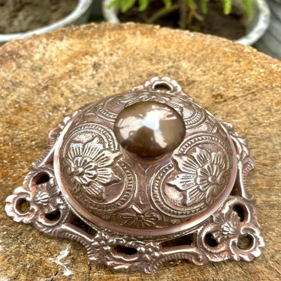 Engraved Brass Desk Bell Office Decor, Customizable