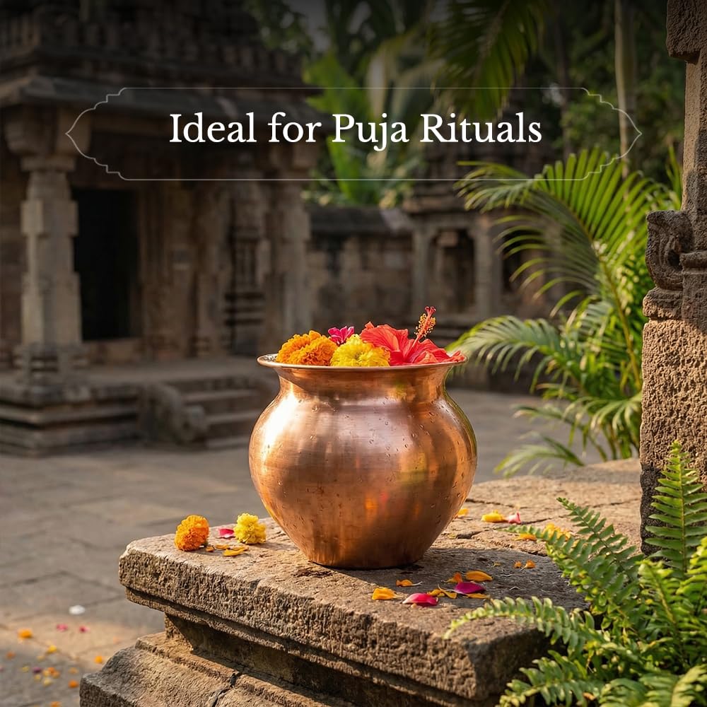 Copper Kalash for Pooja & Puja Mandir