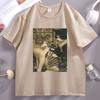 Tattoo Cat Meme T Shirt Casual Cotton Short Sleeve Graphic Tees Streetwear High Quality Casual Men's Clothes Y2k Streetwear
