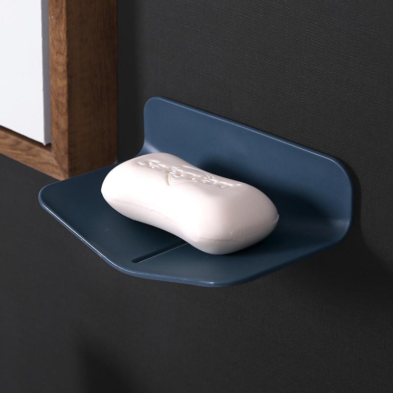 V Shape Soap Dispenser Wall Mount With Drip Tray For Bathroom Storage And Convenience