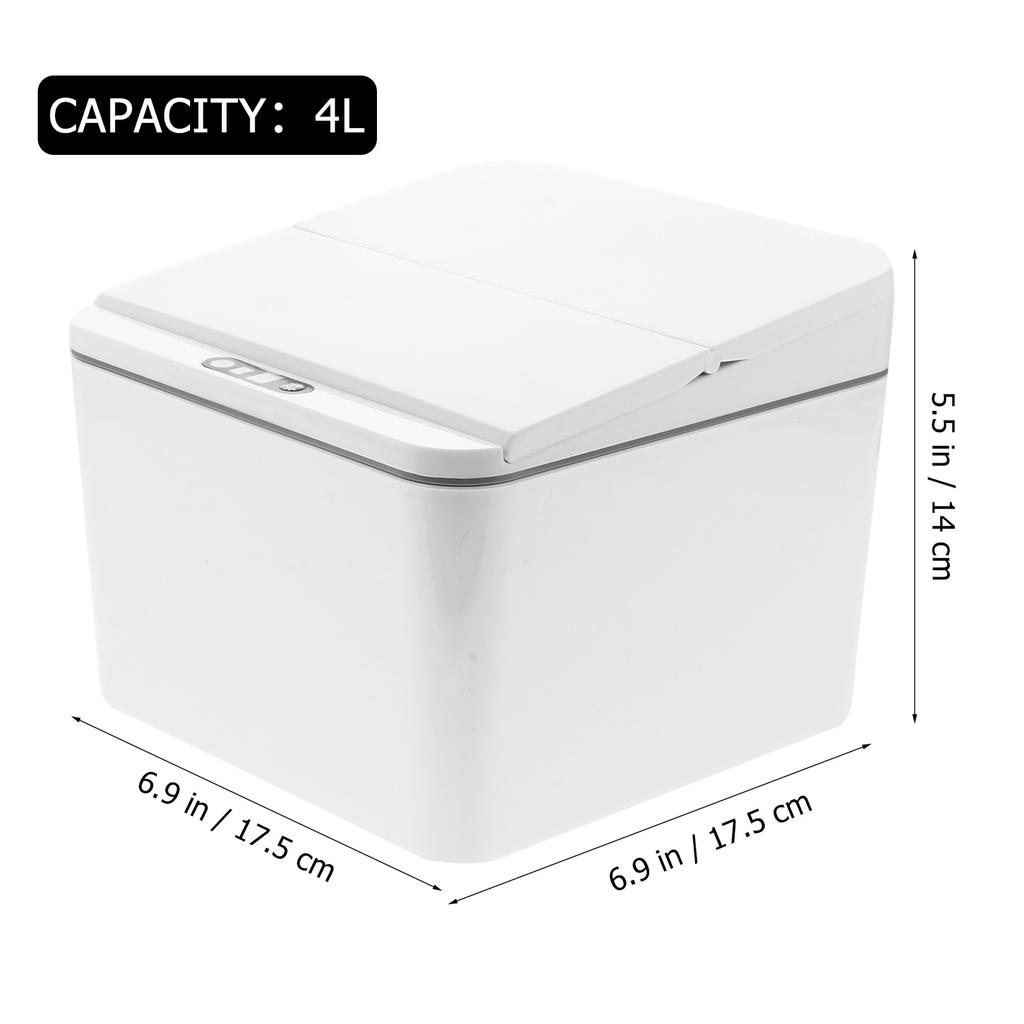 1Pcs Electric Trash Bin Tissue Box Snack Organizer Intelligent Sensor Car Storage Elegant Design Multiuse Container
