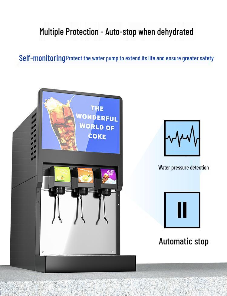 Automatic Self-Service Soda Dispenser: 3-6 Valve for Freshly Mixed Cold Drinks