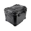 Motorcycle Rear Case 45L Water Resistant with Theft Proof Lock System Universal Motorcycle Tail Trunk Box Black