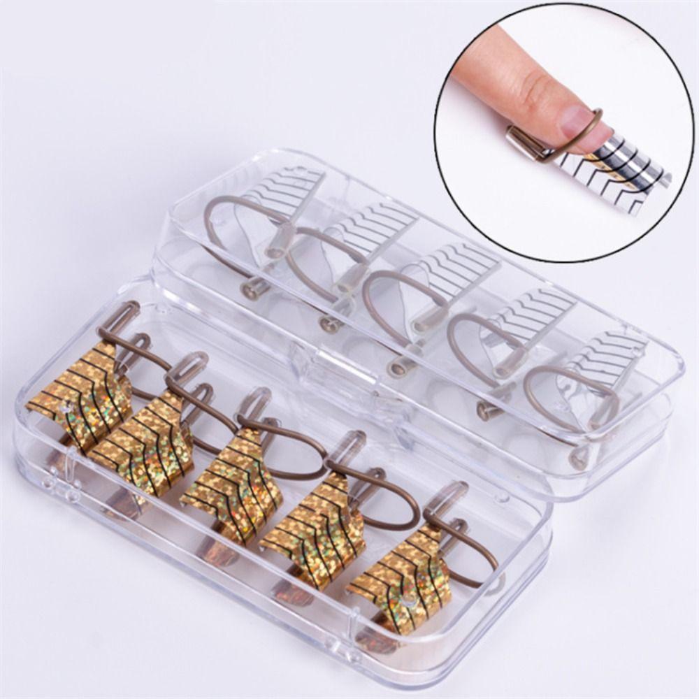 5PCs Flexible Nail Forms Adjustable Manicure Tool for Nails Extension Tips