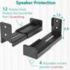Anti Slip Metal Speaker Wall Mount Bracket Sturdy Construction Easy Setup Speaker Brackets for Home Theater Studio