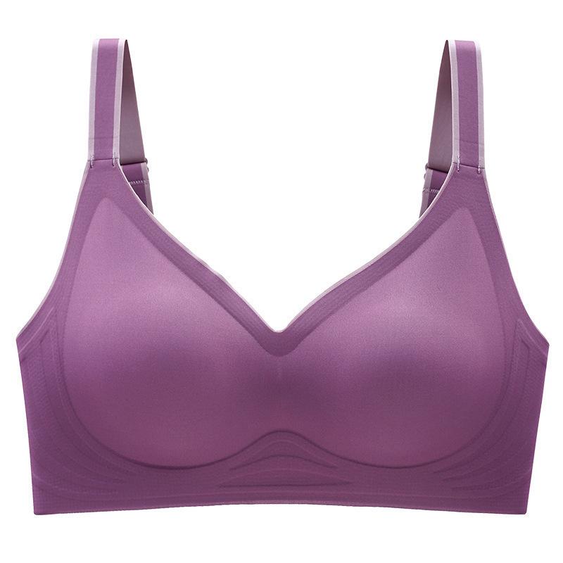 Seamless Gradient Sports Bra for Women - Wire-Free, Small Bust Support, Latex Adjustable