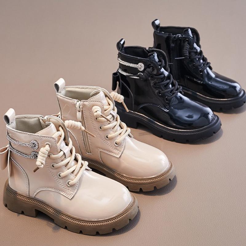 New Girl Boot Fashion Simple Exquisite Kid Boots Princess Versatile Classic Retro Girl Shoes Soft Anti Slip Casual Ankle Boot