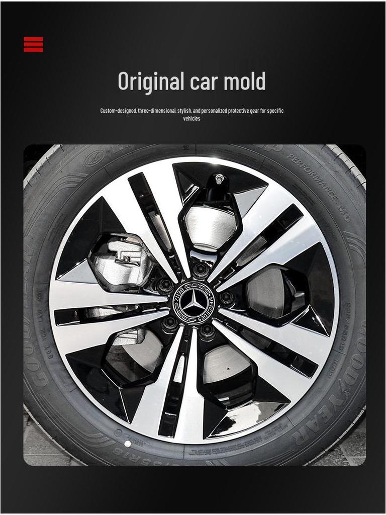 Mercedes Wheel Hub Cap Tire Logo for S, C-Class, E-Class, C200, E300L, GLS