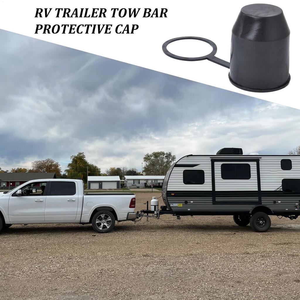 Tow Bar Cover Protection Cap Trailer Ball Protective Cover Tow Ball Protector with Hook Trailer Hitch Ball Cover Replacement