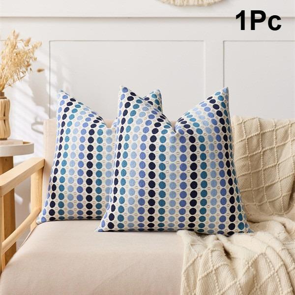 1Pc Modern Nordic Polka Dot Throw Pillow Cover Lightweight Luxury Woven Cushion for Living Room Cojines Decorativos Para Sofá