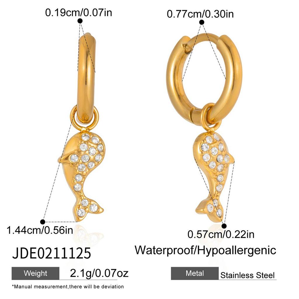 Quiet Chic Animal Resort Style 18K Gold Stainless Steel Zircon Ocean-Style Women's Bracelet Light Luxury High-End Cross-Border