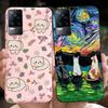 For Vivo V21e Case Vivo V21E 4G V 21E V2061 Lovely Cartoon Candy Color Soft Silicone TPU Phone Back Cover