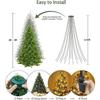 280/400L LED String Light Christmas Tree Waterfall Warm White & Colorful String Lights For Home Party Christmas Holiday Ambient Indoor Lights Decor