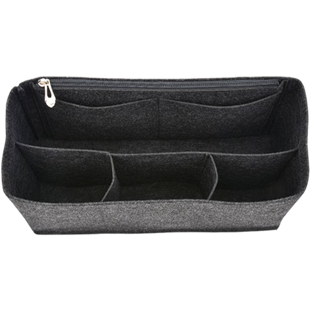 Felt Handbag Organizers Insert Multiple Pocket Purse Liner Organiser for Shoulder Bag Inner Pocket Pouches with Zippered