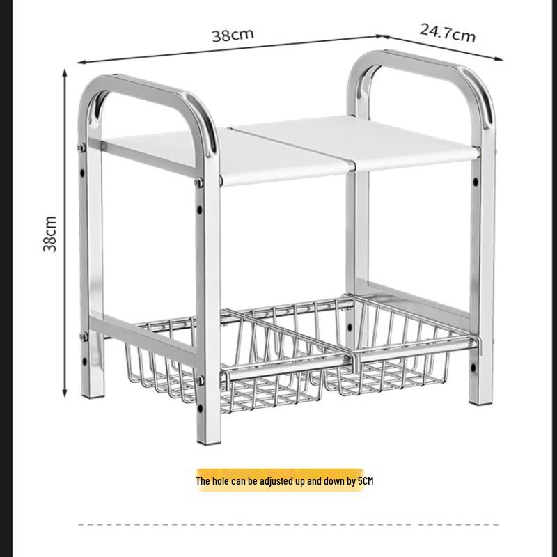 YouShu No-Drill Countertop Kitchen Storage Rack
