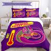 3pcs Takis Fuego Bedding Set Duvet Cover Closure Includes 1 Duvet Cover & 2 Pillowcases, Soft and Comfortable for All Seasons.
