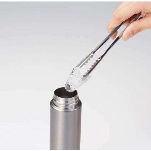 Marutatsu Mini Becher Wasserflasche, Doppelwandige Vakuumisolierung für heiße und kalte Getränke, Klein, schlank und stilvoll, Edelstahlflasche, Schwarz, 220m