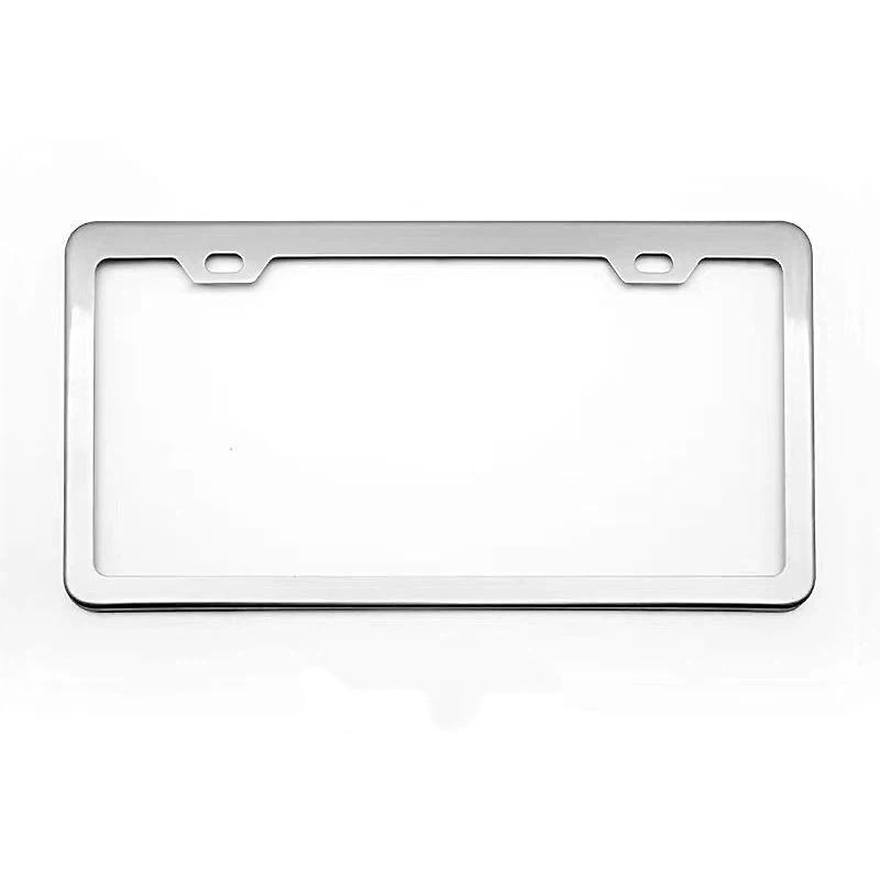 Black Silver Bracket W/ Screws Universal American License Plate Frame Auto AccessoryFiber Number Plate TAG Cover For Front Rear