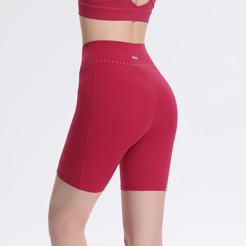 

Sports shorts five-point yoga pants women s high waist hip lift tight fitness pants running sports cycling pants summer thin outer wear XL