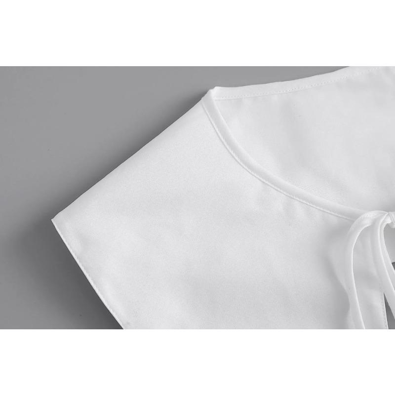 White Lapel Fake Collar Shawl for Women Blouse Shoulder Doll Collar Removable Detachable Shirt Lapel False Collar