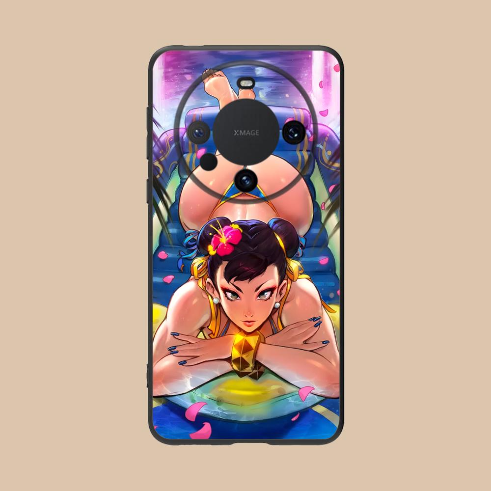 Street Fighter Chunli Phone Case for Huawei Mate 60 50 40 30 20 10 Pro Plus Lite E 5G Colorful Printing Cover Cover Luxury