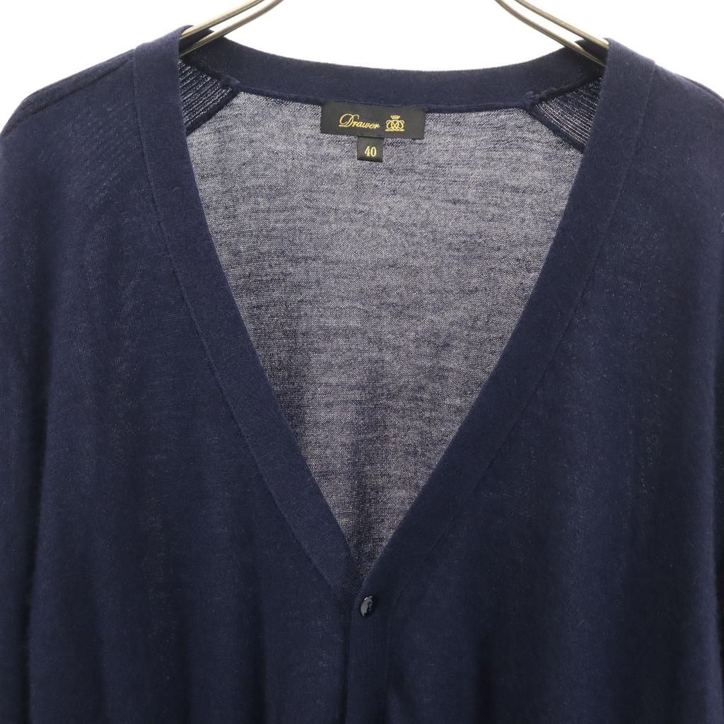 Drawer Cashmere Silk Blend Long Sleeve V Neck Knit Cardigan United Arrows Women Used