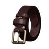 3.8Cm Wide Handmade Thickened Vegetable Tanned First Layer Cowhide Belt Men'S Genuine Leather Pin Buckle Casual Retro Denim Belt Men'S